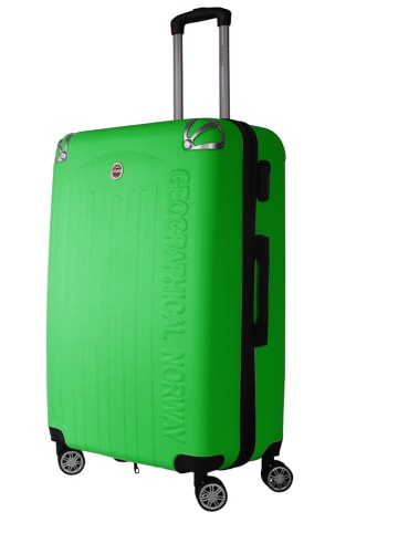 Geographical Norway 5tlg. Hardcase-Trolleyset "Softless" in Grün