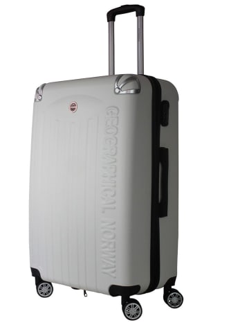Geographical Norway 5tlg. Hardcase-Trolleyset "Softless" in Weiß