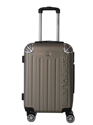 Geographical Norway Hardcase-Trolley "Softless" in Khaki - (B)34 x (H)52 x (T)21 cm
