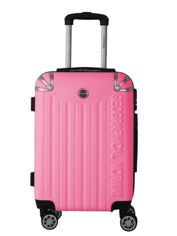 Geographical Norway Hardcase-Trolley "Softless" in Pink - (B)34 x (H)52 x (T)21 cm