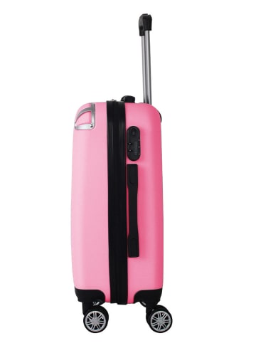 Geographical Norway Hardcase-Trolley "Softless" in Pink - (B)34 x (H)52 x (T)21 cm