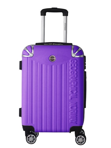 Geographical Norway Hardcase-Trolley "Softless" in Lila - (B)34 x (H)52 x (T)21 cm