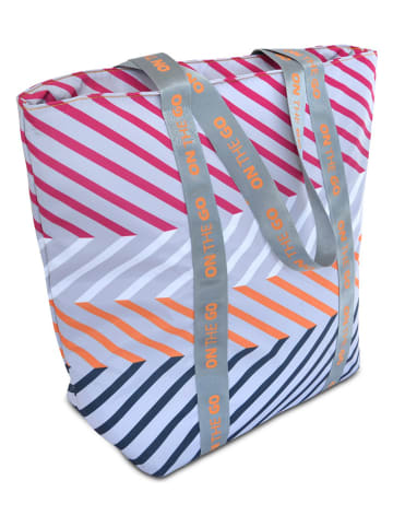 IRIS Barcelona Isoliertasche in Fuchsia/ Hellblau/ Dunkelblau - (B)44 x (H)37 x (T)16 cm