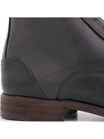 DENBROECK Leren veterschoenen "Gold St." bruin