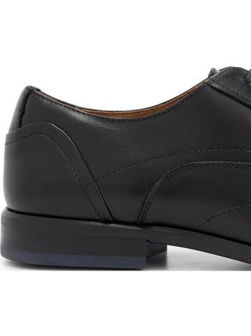 DENBROECK Leren veterschoenen "Platt St." zwart