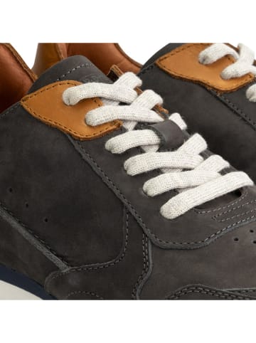 DENBROECK Leder-Sneakers "William St." in Anthrazit