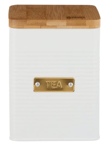 Typhoon Vorratsbehälter "Tee" in Weiß - (B)11,5 x (H)15,7 x (T)11,5 cm