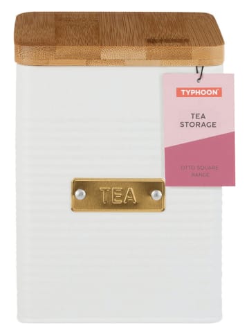 Typhoon Vorratsbehälter "Tee" in Weiß - (B)11,5 x (H)15,7 x (T)11,5 cm