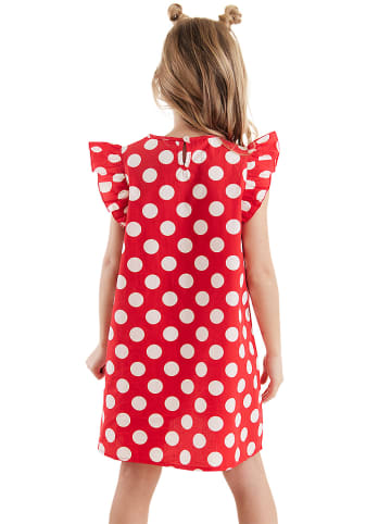 Denokids Jurk "Polka Dot Kitty" rood