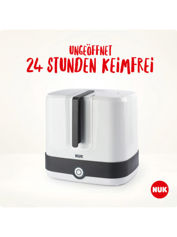 NUK Dampf-Sterilisator "Vario Express" mit Zubehör in Schwarz/ Weiß