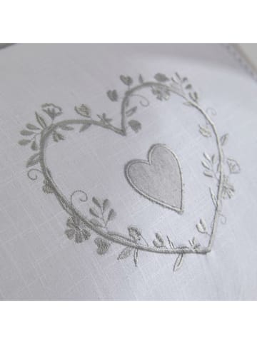 Today Kussen "Charme" wit/grijs - (L)30 x (B)50 cm