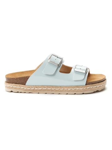 Mandel Slippers "Ana" lichtblauw