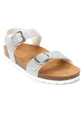 Mandel Sandalen "Ines" in Silber