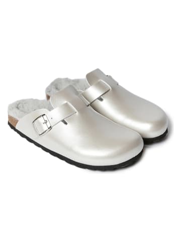 Mandel Clogs "Neo" in Silber