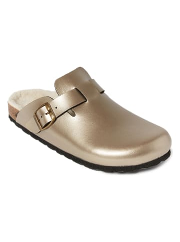 Mandel Clogs "Neo" goudkleurig