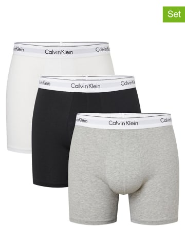 CALVIN KLEIN UNDERWEAR 3-delige set: boxershorts grijs/zwart/wit