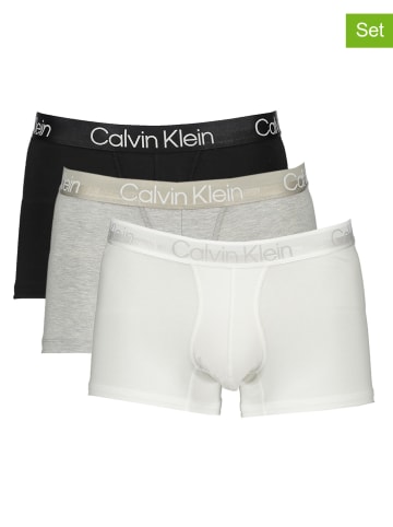 CALVIN KLEIN UNDERWEAR 3-delige set: boxershorts grijs/wit/zwart