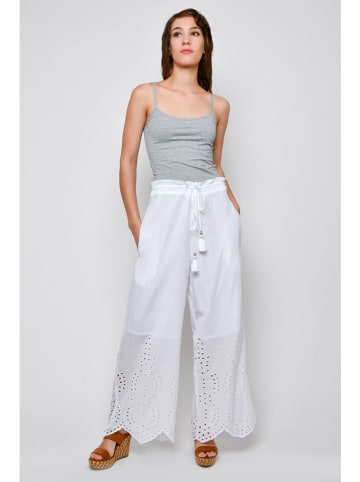 Tarifa Spodnie w kolorze białym