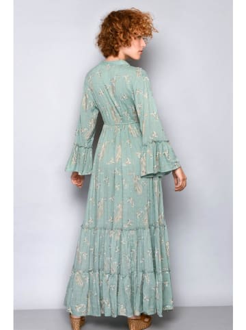 H.H.G. Kleid in Grün/ Beige