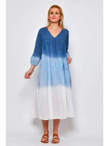 Tarifa Kleid in Blau/ Hellblau