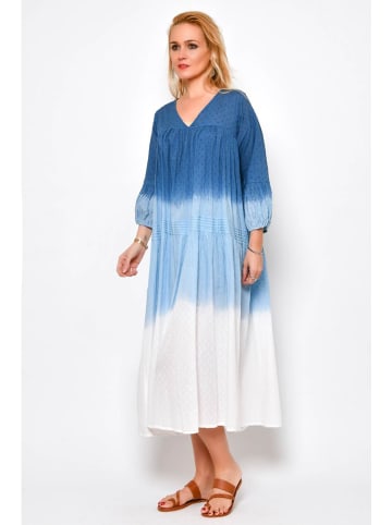 Tarifa Kleid in Blau/ Hellblau