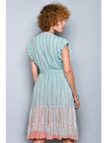Tarifa Sukienka w kolorze turkusowo-jasnoróżowym