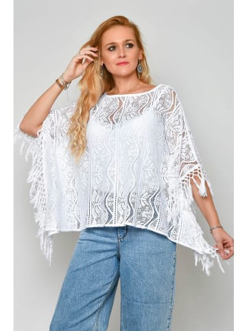 Tarifa Bluse in Weiß/ Weiß