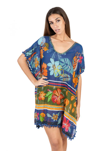 Isla Bonita by SIGRIS Kaftan in Blau/ Bunt