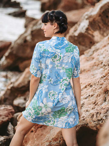 Isla Bonita by SIGRIS Blouse lichtblauw/groen