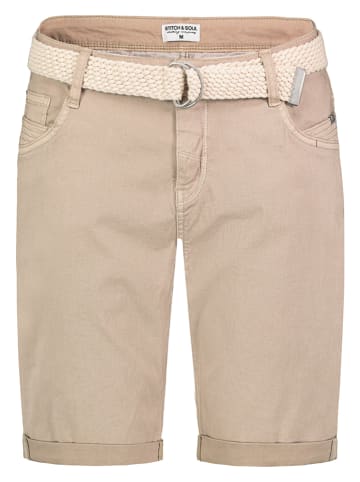 Stitch & Soul Bermudas in Dunkelbeige