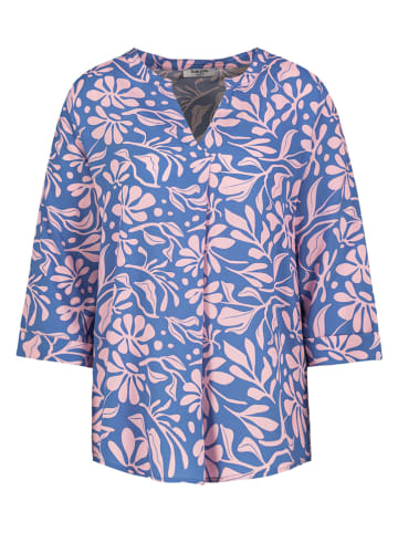 Sublevel Bluse in Blau/ Rosa