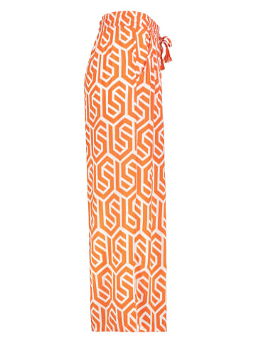 Sublevel Hose in Weiß/ Orange