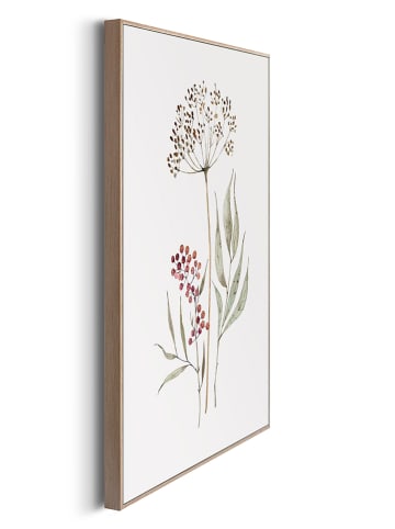 Orangewallz 2er-Set: Gerahmte Kunstdrucke "Dried Flowers and Grasses Set"