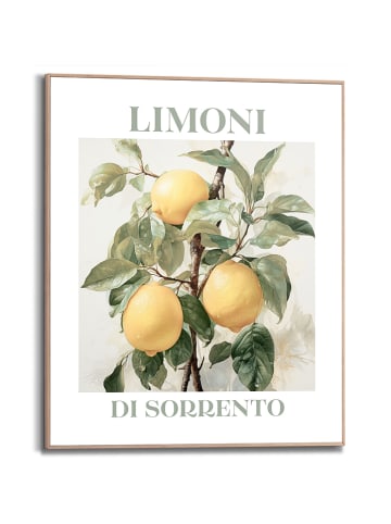 Orangewallz Druk artystyczny "Limoni" w ramce - 40 x 50 cm