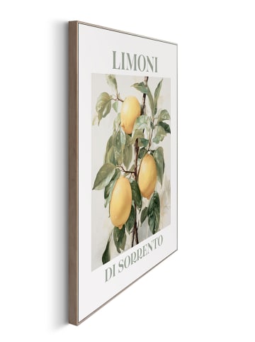Orangewallz Druk artystyczny "Limoni" w ramce - 40 x 50 cm