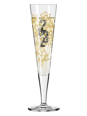 RITZENHOFF Champagnerglas "Brillantnacht" in Gold/ Schwarz - 205 ml