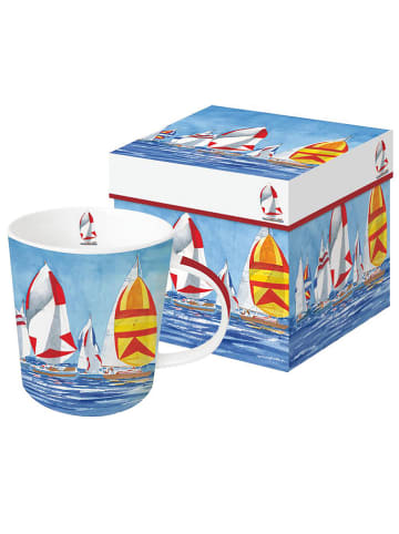 ppd Mok "Regatta" blauw - 500 ml