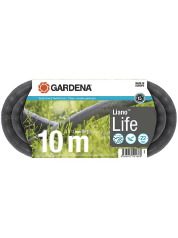 Gardena Wąż ogrodowy "Liano Life 1/2" w kolorze czarnym