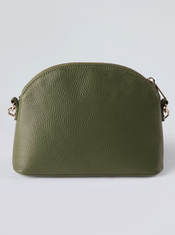 CXL by Christian Lacroix Leder-Umhängetasche "Malesherbes" in Khaki - (B)23 x (H)17 x (T)7 cm