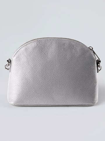 CXL by Christian Lacroix Leder-Umhängetasche "Malesherbes" in Silber - (B)23 x (H)17 x (T)7 cm