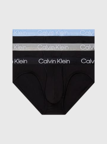 CALVIN KLEIN UNDERWEAR 3-delige set: slips zwart
