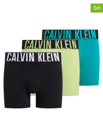 CALVIN KLEIN UNDERWEAR 3-delige set: boxershorts zwart/geel/turquoise