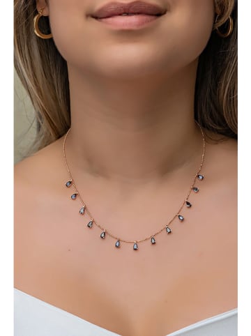 Heliophilia Zilveren ketting met edelstenen - (L)42 cm