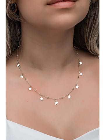 Heliophilia Silber-Halskette mit Schmuckelementen - (L)42 cm