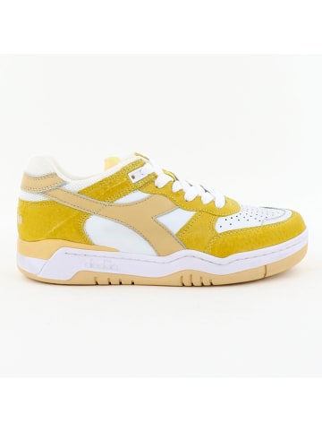 Diadora Leren sneakers wit/geel/beige