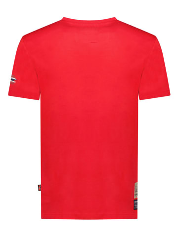 Geographical Norway Koszulka "Jaldemar" w kolorze czerwonym