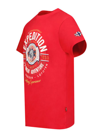 Geographical Norway Shirt "Jaldemar" in Rot