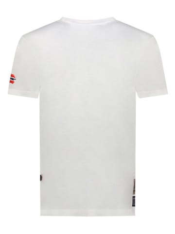 Geographical Norway Koszulka "Jaldemar" w kolorze białym