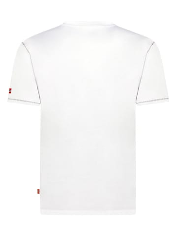 Geographical Norway Koszulka "Juitre" w kolorze białym
