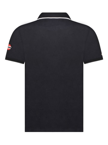 Geographical Norway Koszulka polo "Kara" w kolorze czarnym